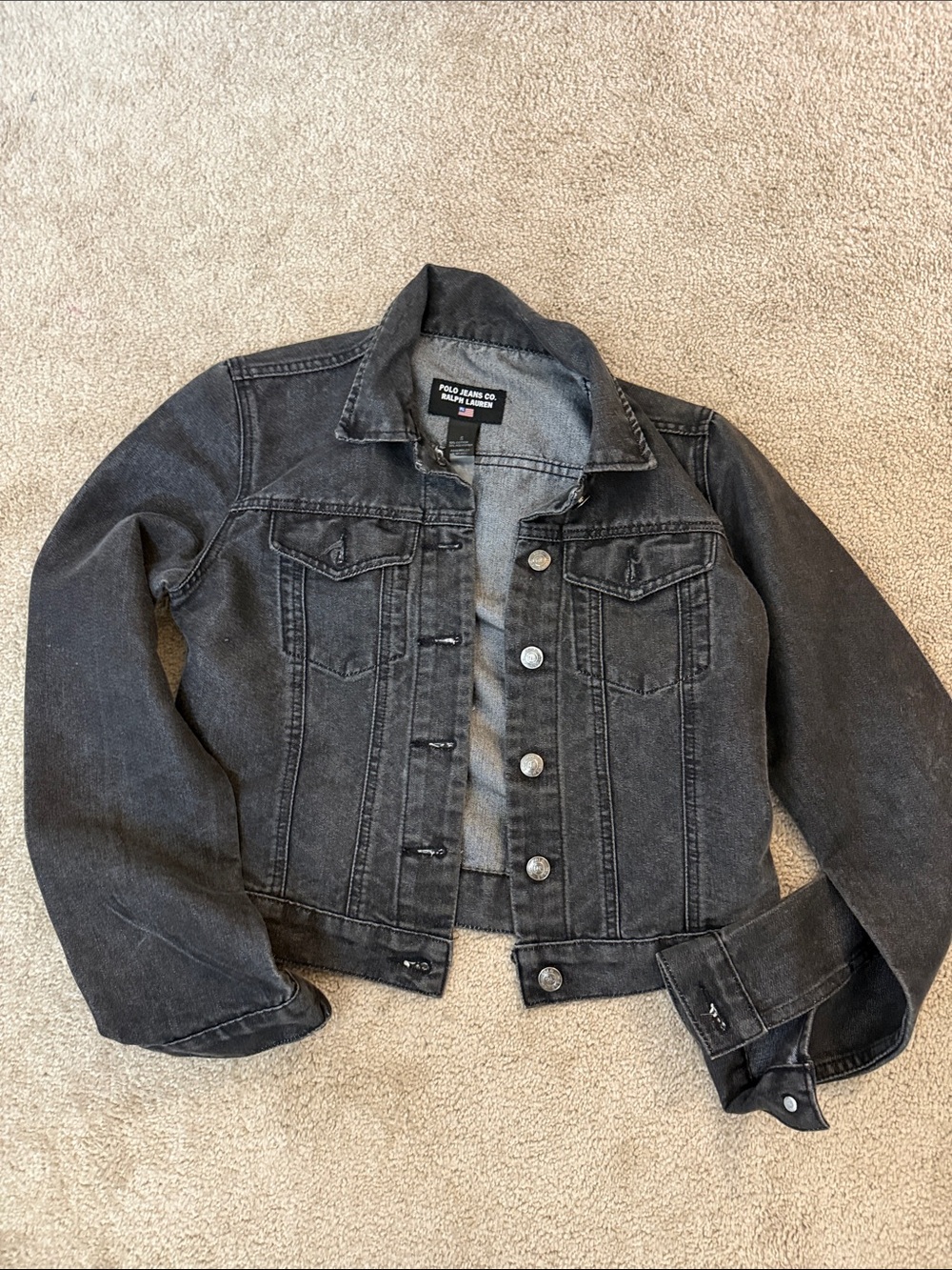 Ralph Lauren Black Denim jean Jacket